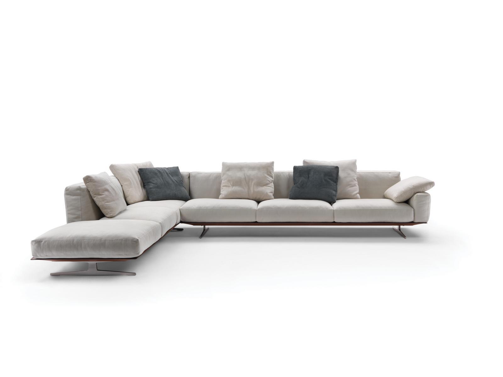 Sectional fabric sofa with removable cover | Soft Dream by Flexform