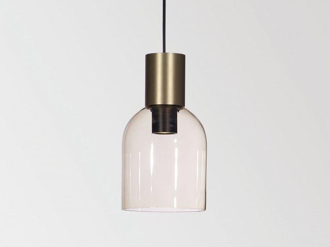 LED blown glass pendant lamp | Mantello Glass Led by Delta light