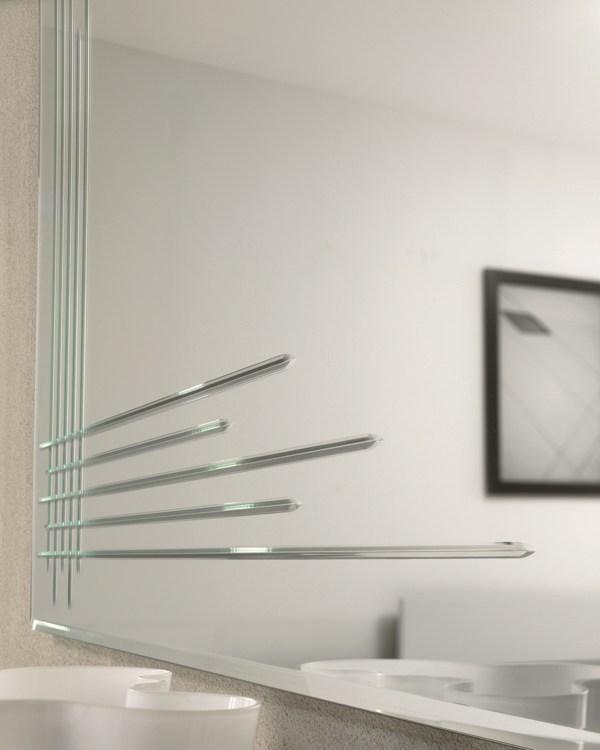 Wall-mounted framed mirror | Inciso by Riflessi