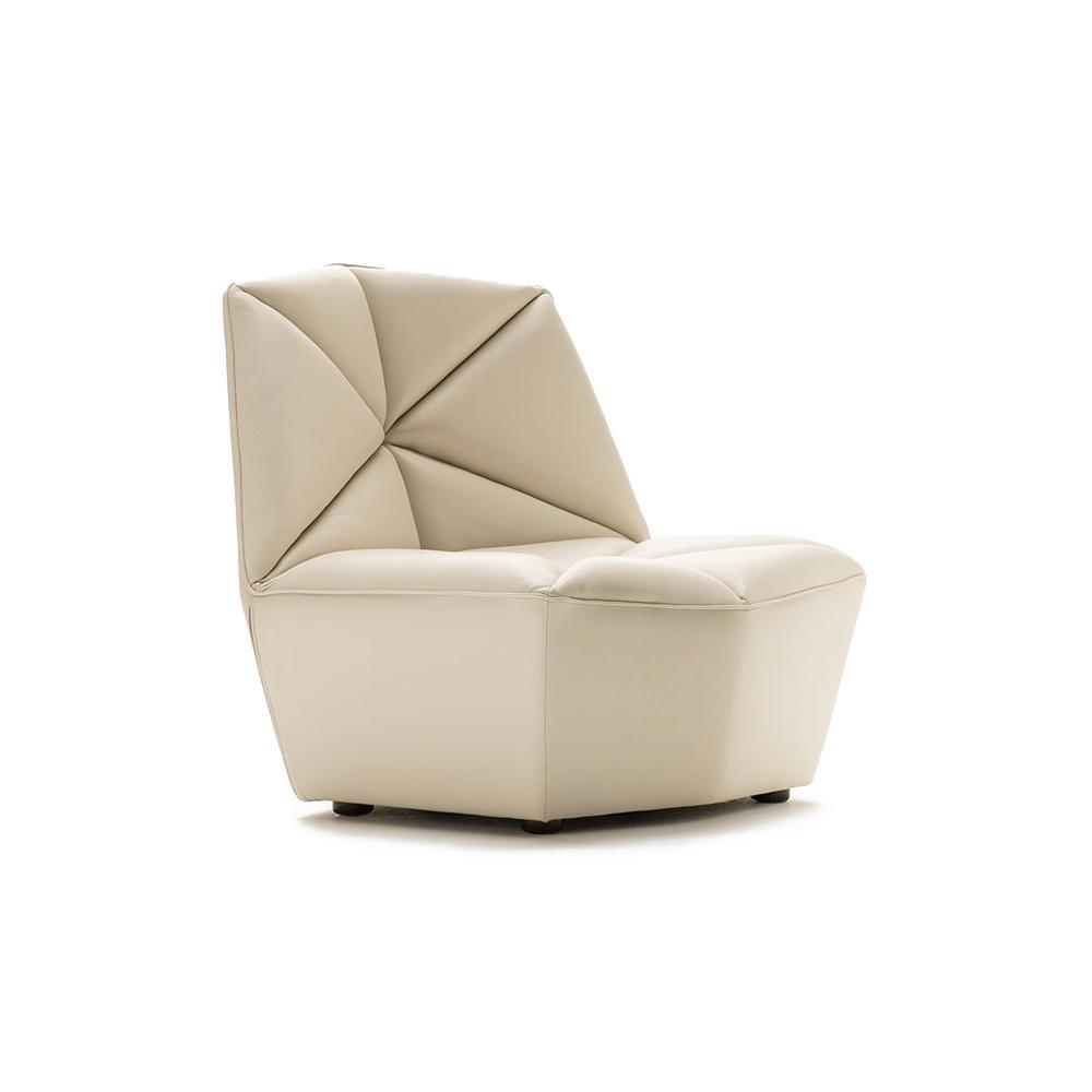 Leather armchair | Gossip by Alberta Salotti