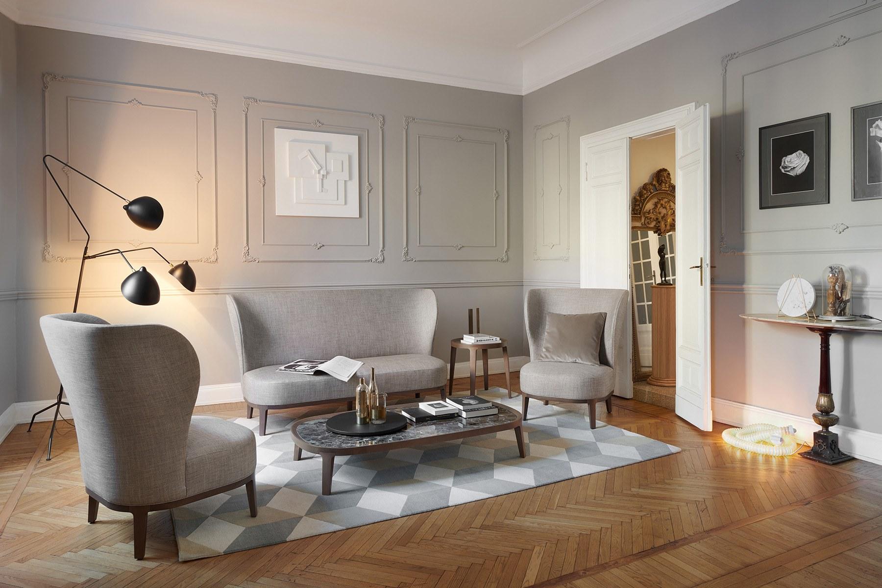 High-back armchair | Spring by Potocco