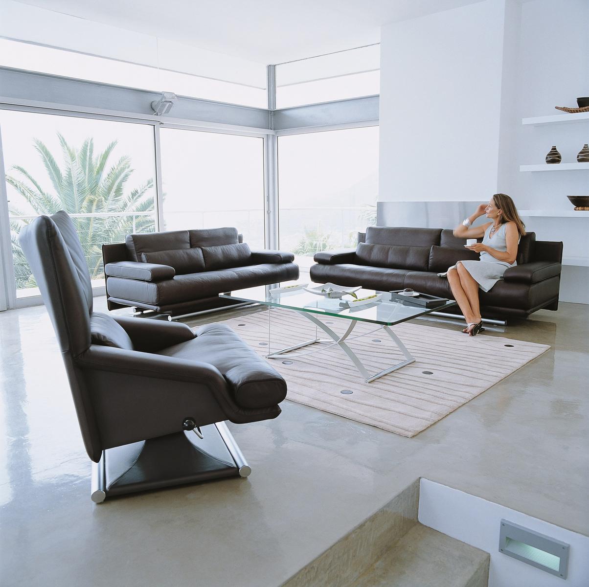 High-back fabric armchair | 6500 by Rolf Benz