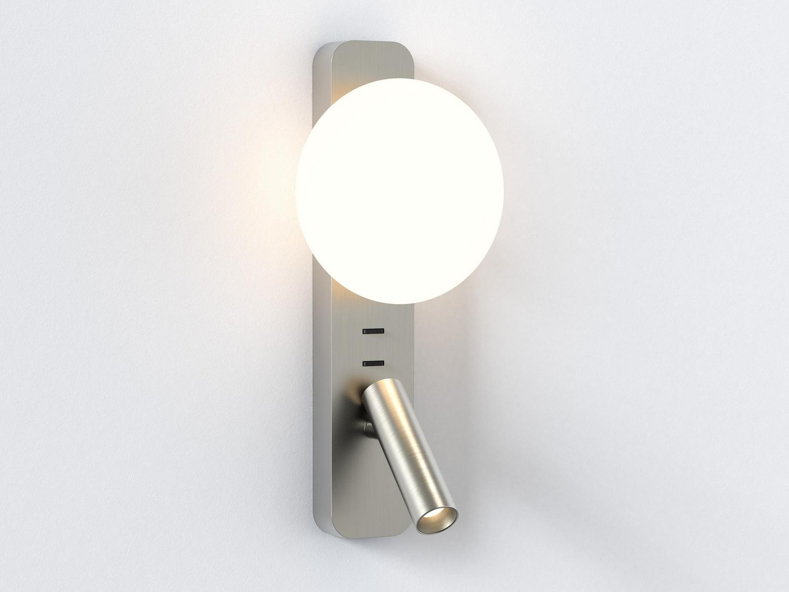 LED aluminium reading lamp with fixed arm | Zeppo Reader by Astro lighting