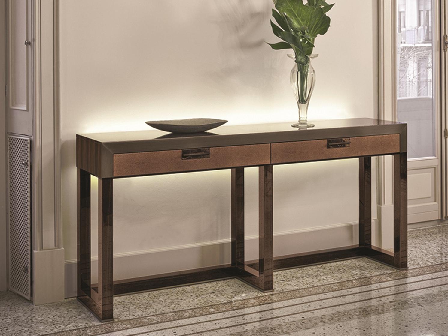 Rectangular stone console with drawers | Orwell by Longhi