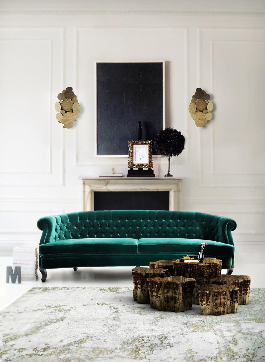 Brass side table | Eden Ceramic by Boca Do Lobo