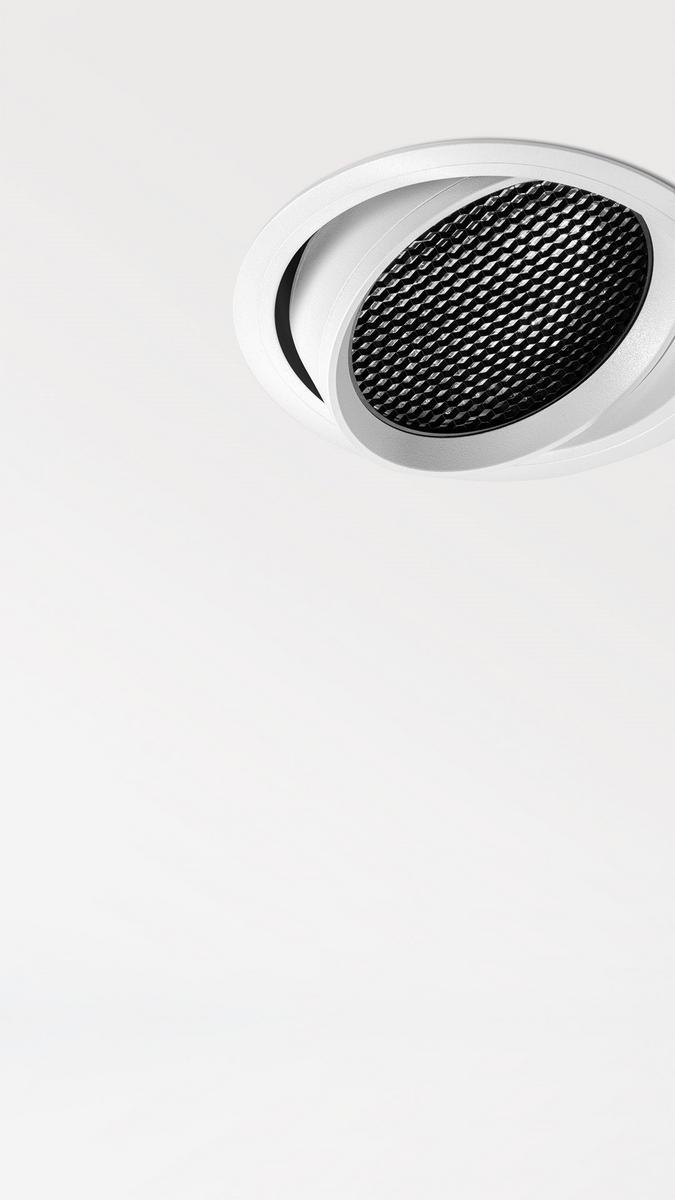 LED adjustable recessed aluminium spotlight | Wellit M by Arkoslight