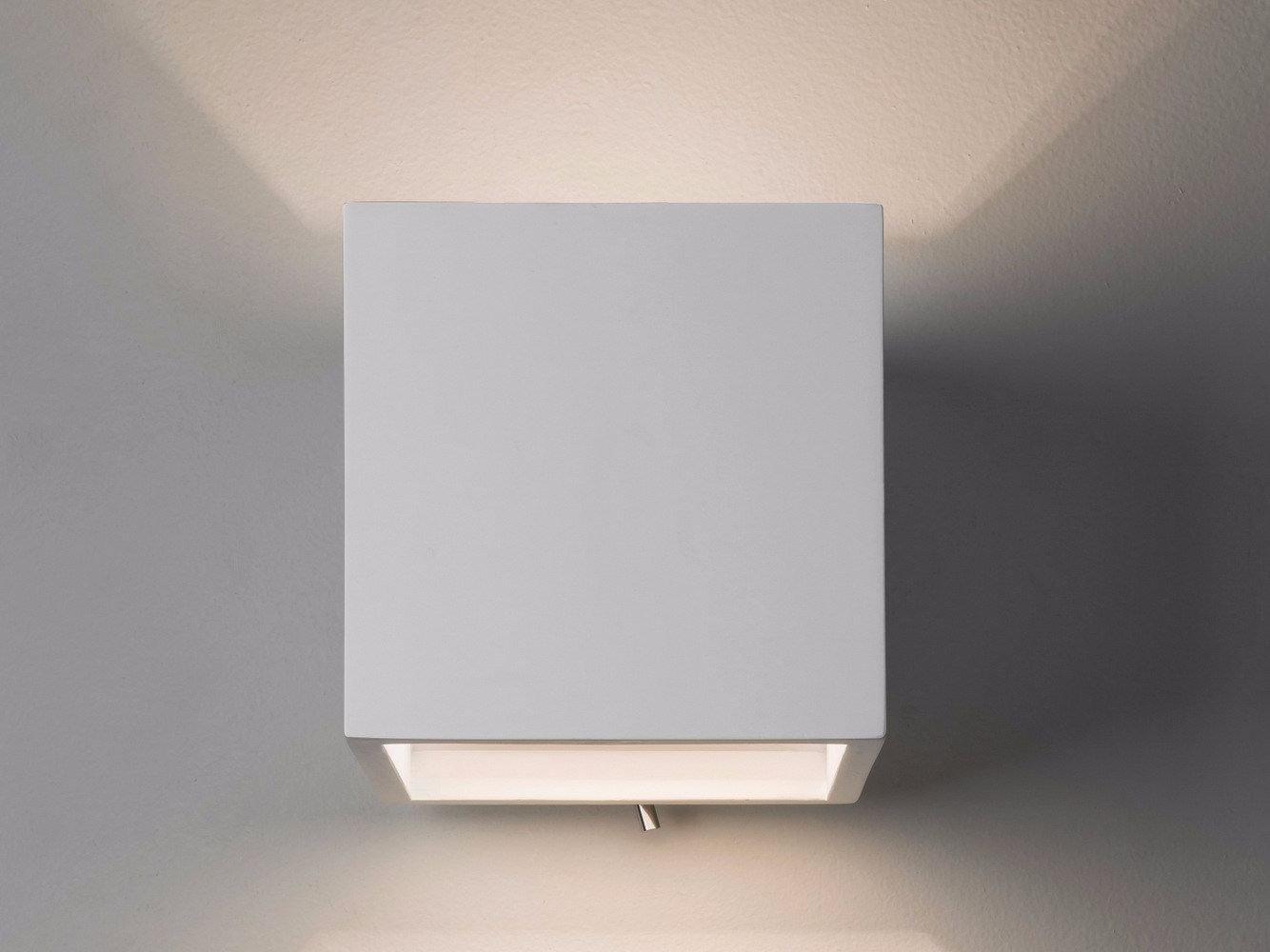 Plaster wall light with dimmer | Pienza by Astro lighting