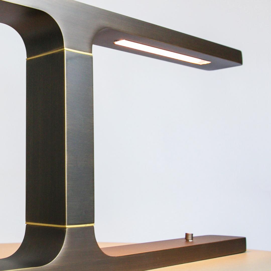 LED bronze desk lamp | Beam by Contardi