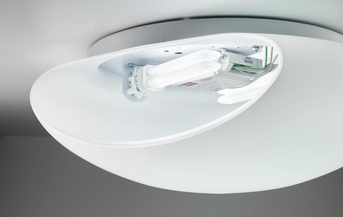 Glass wall lamp / ceiling lamp | Bianca Pp/pl by Vistosi