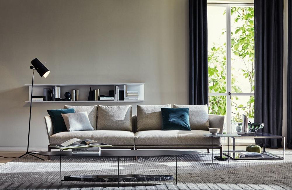 3 seater fabric sofa | Chelsea by Molteni