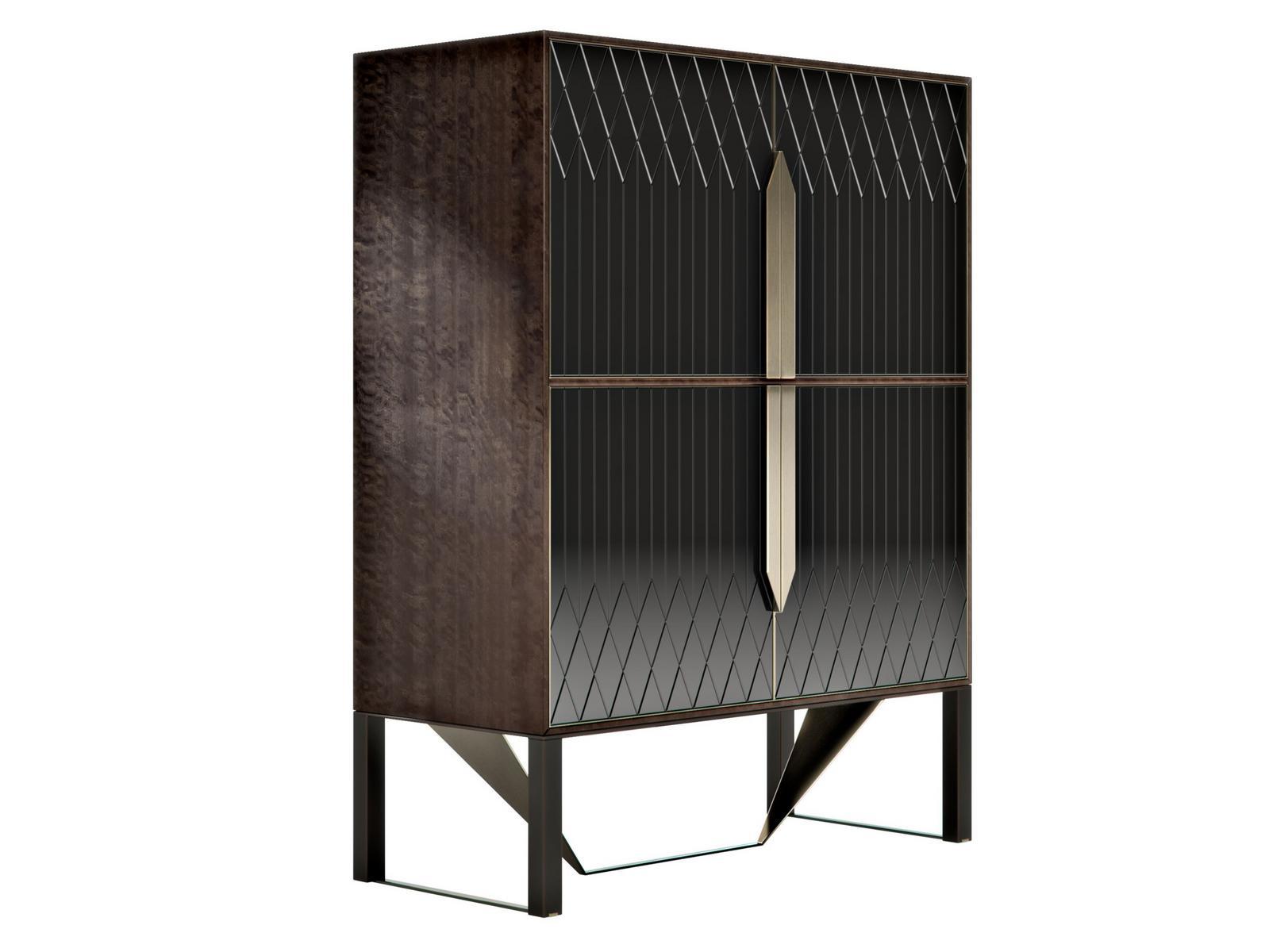 Wooden highboard with doors | Prisma by Capital Collection