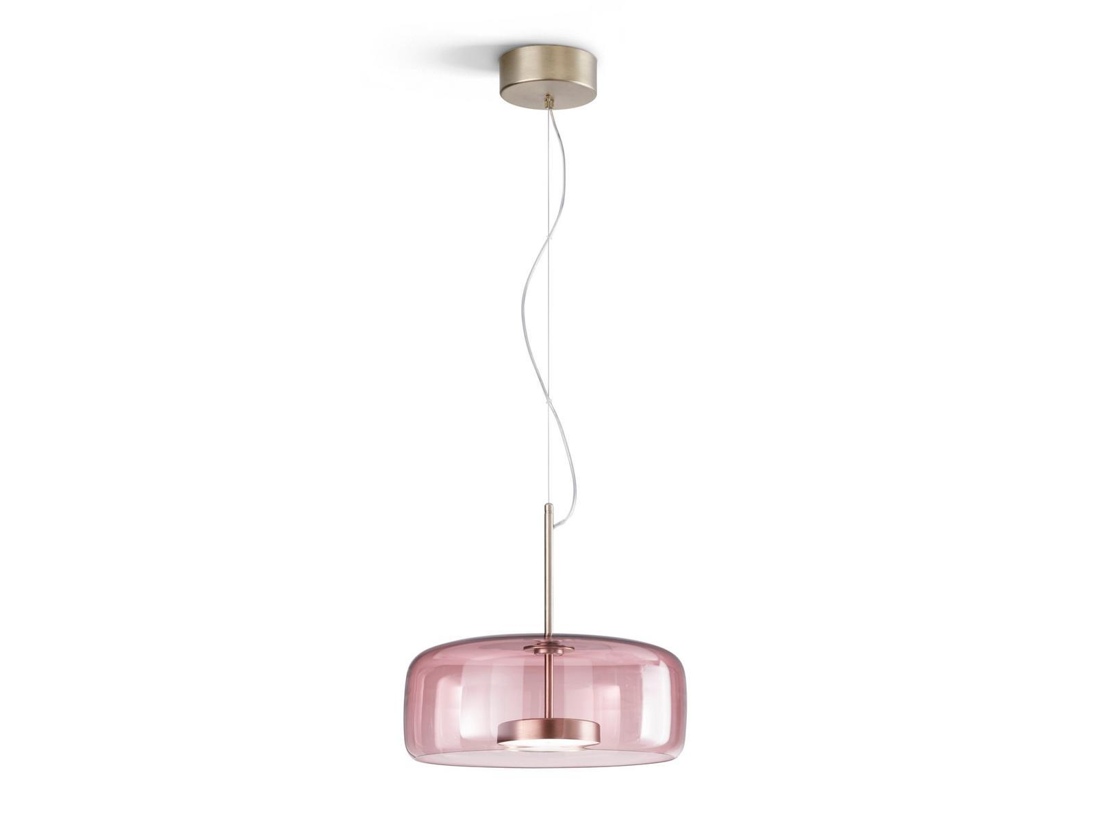 LED direct light blown glass pendant lamp | Jube Sp 1 by Vistosi