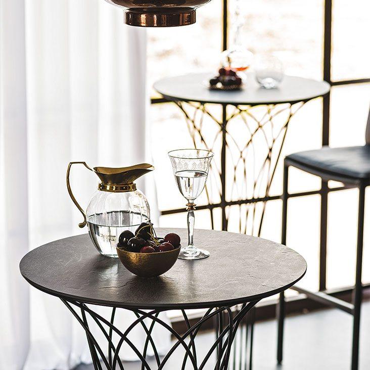 Round ceramic table | Nido Keramik Bistrot by Cattelan Italia