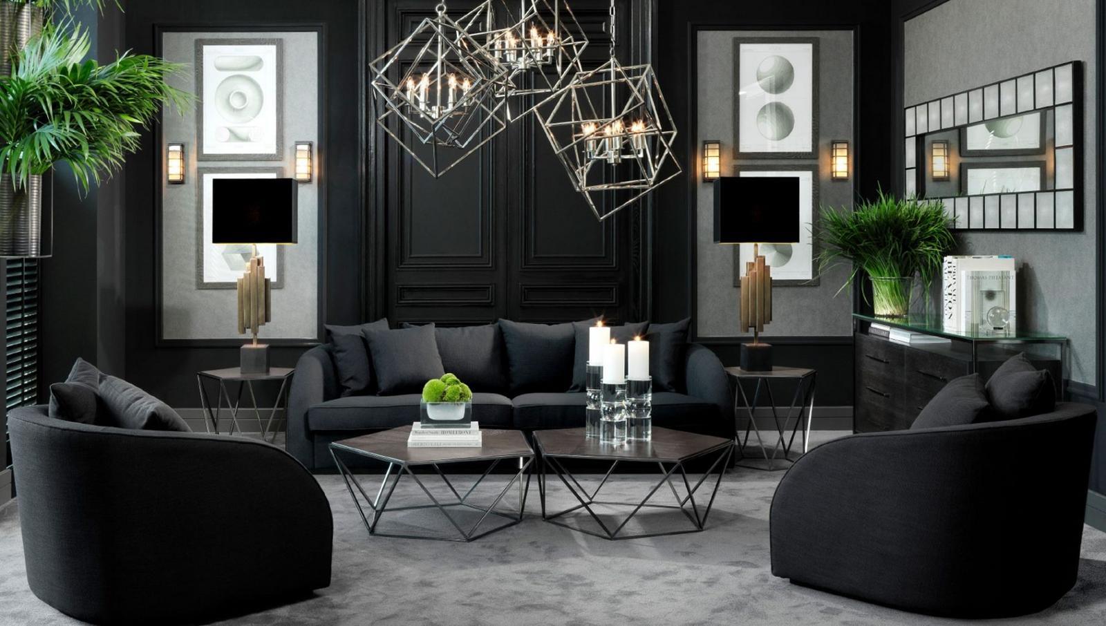 Metal pendant lamp | Matrix by Eichholtz