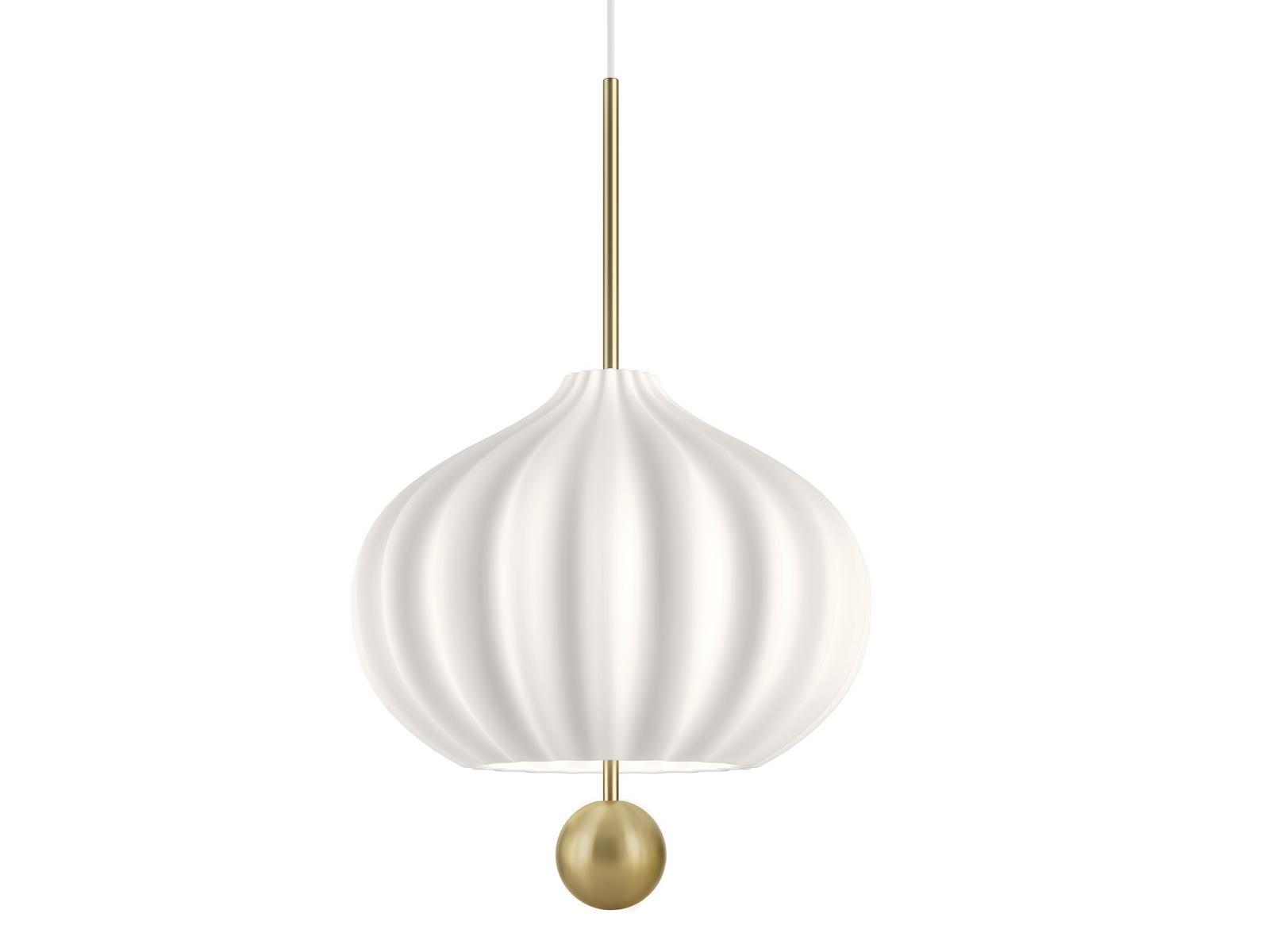 Glass and brass pendant lamp | Lilli by Kundalini