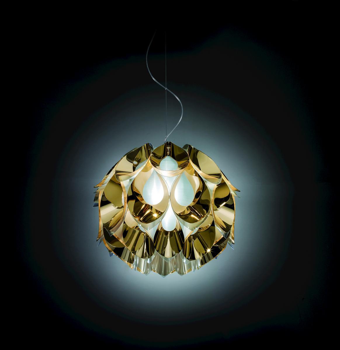 Goldflex® pendant lamp | Flora Medium Gold by Slamp