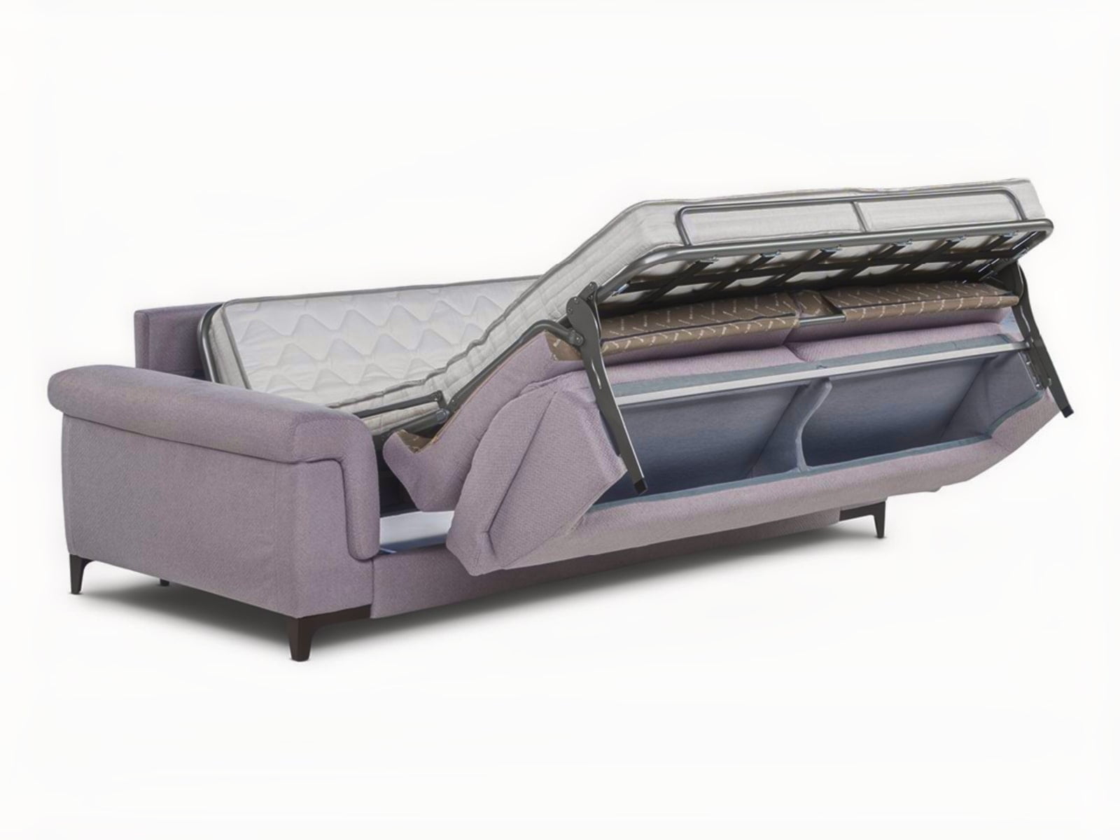 The ‘Sole’ sofa features a soft back, adjustable seat heights, removable coverings, and interchangeable armrests, catering to different comfort preferences. | Sole by Calia Italia