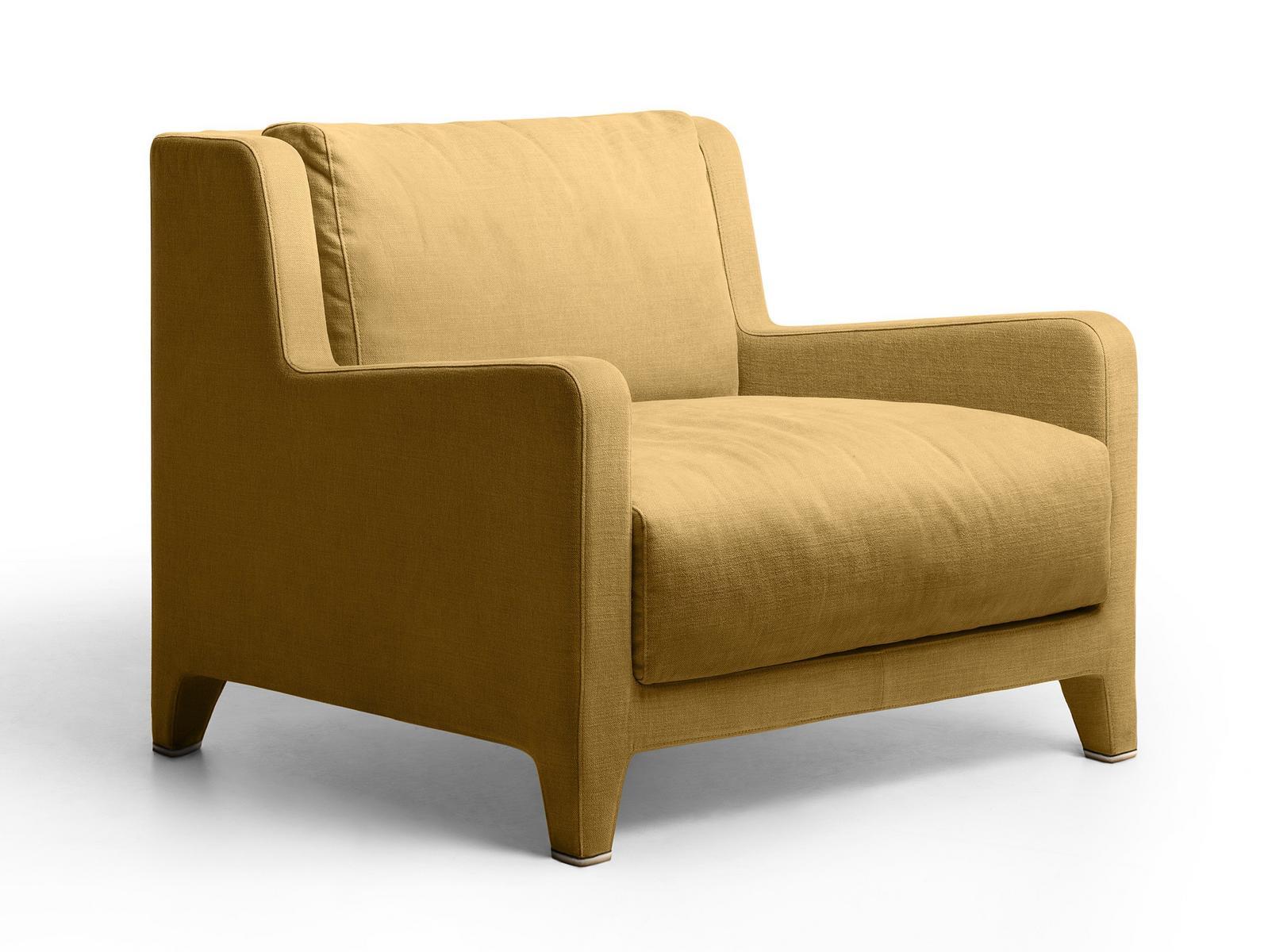 Fabric armchair with armrests | Alma by Lema