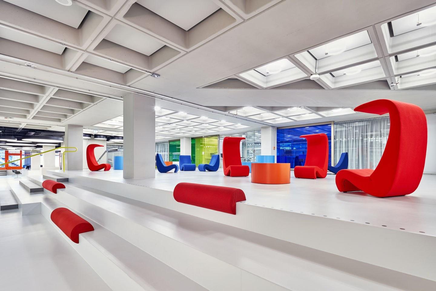 High-back fabric armchair | Amoebe Highback by Vitra