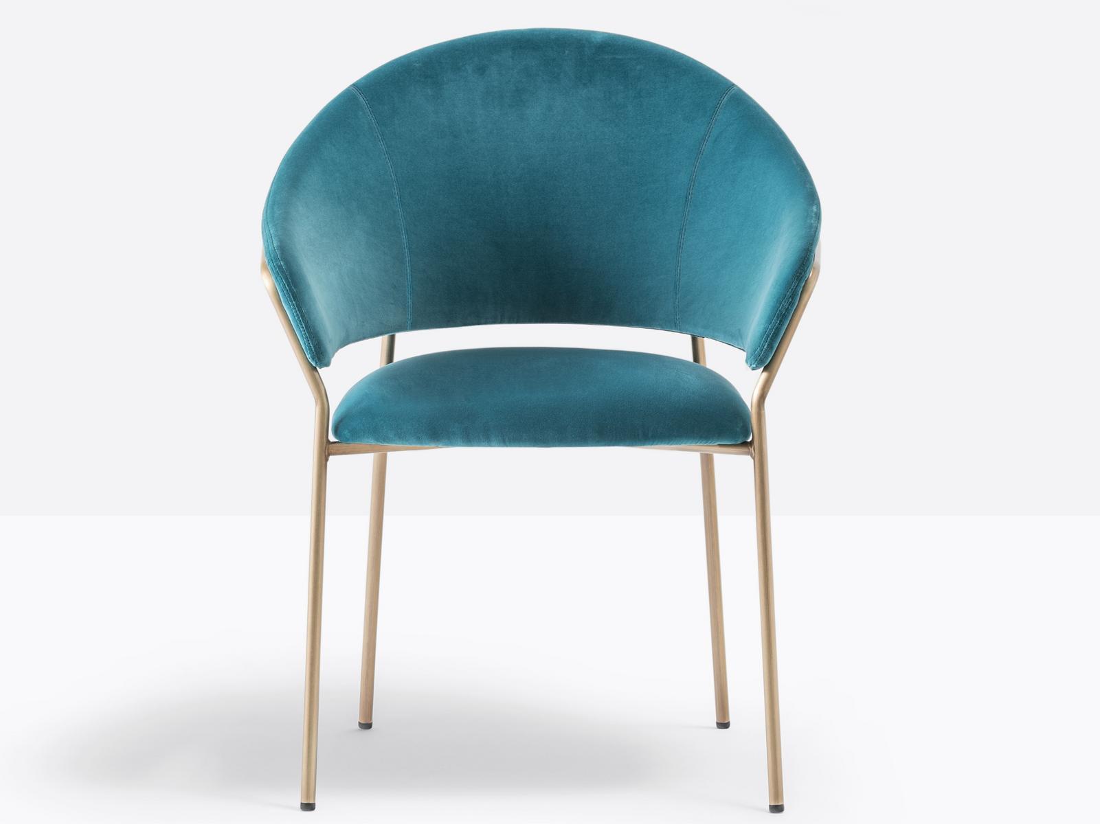 Upholstered fabric chair with armrests | Jazz 3716 by Pedrali