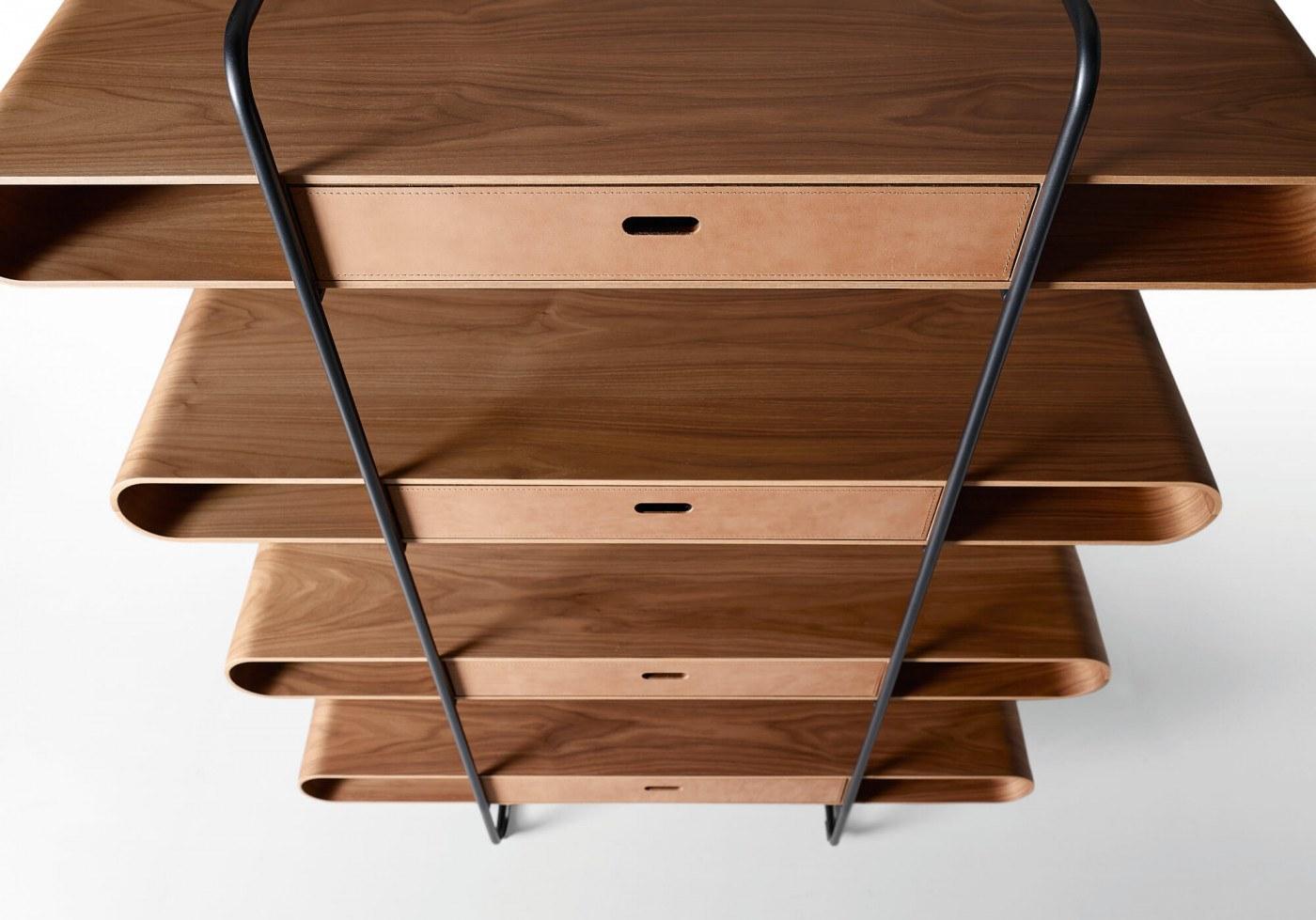 Open wooden bookcase with drawers | Apelle by Midj