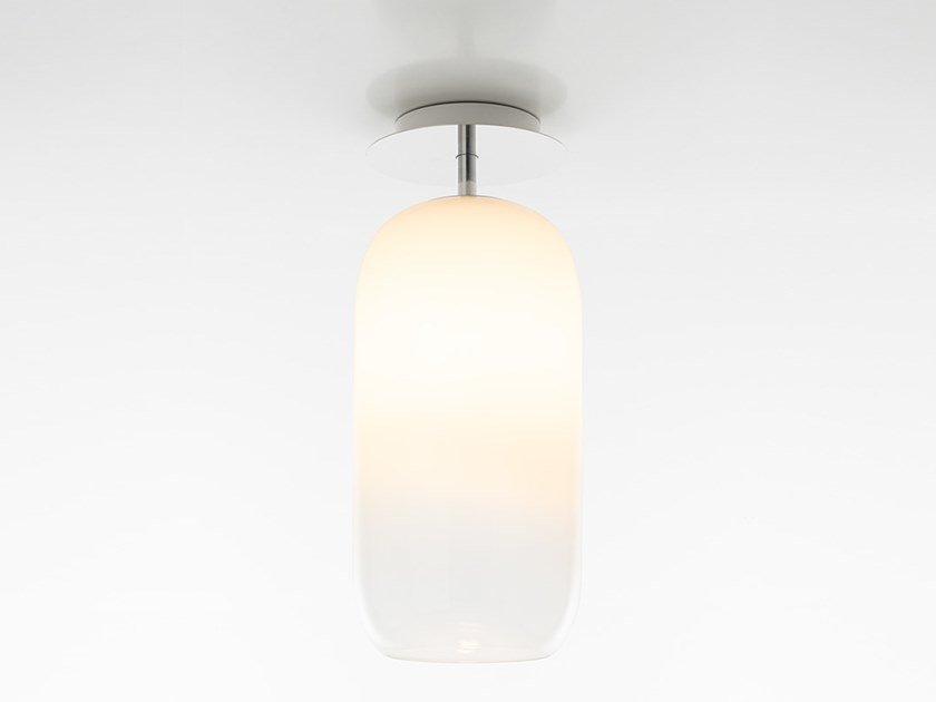LED blown glass ceiling lamp | Gople by Artemide