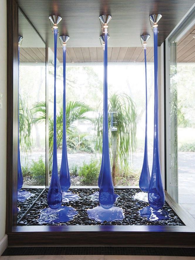 LED blown glass ceiling lamp | Glò Planfoniera Pl by Leucos