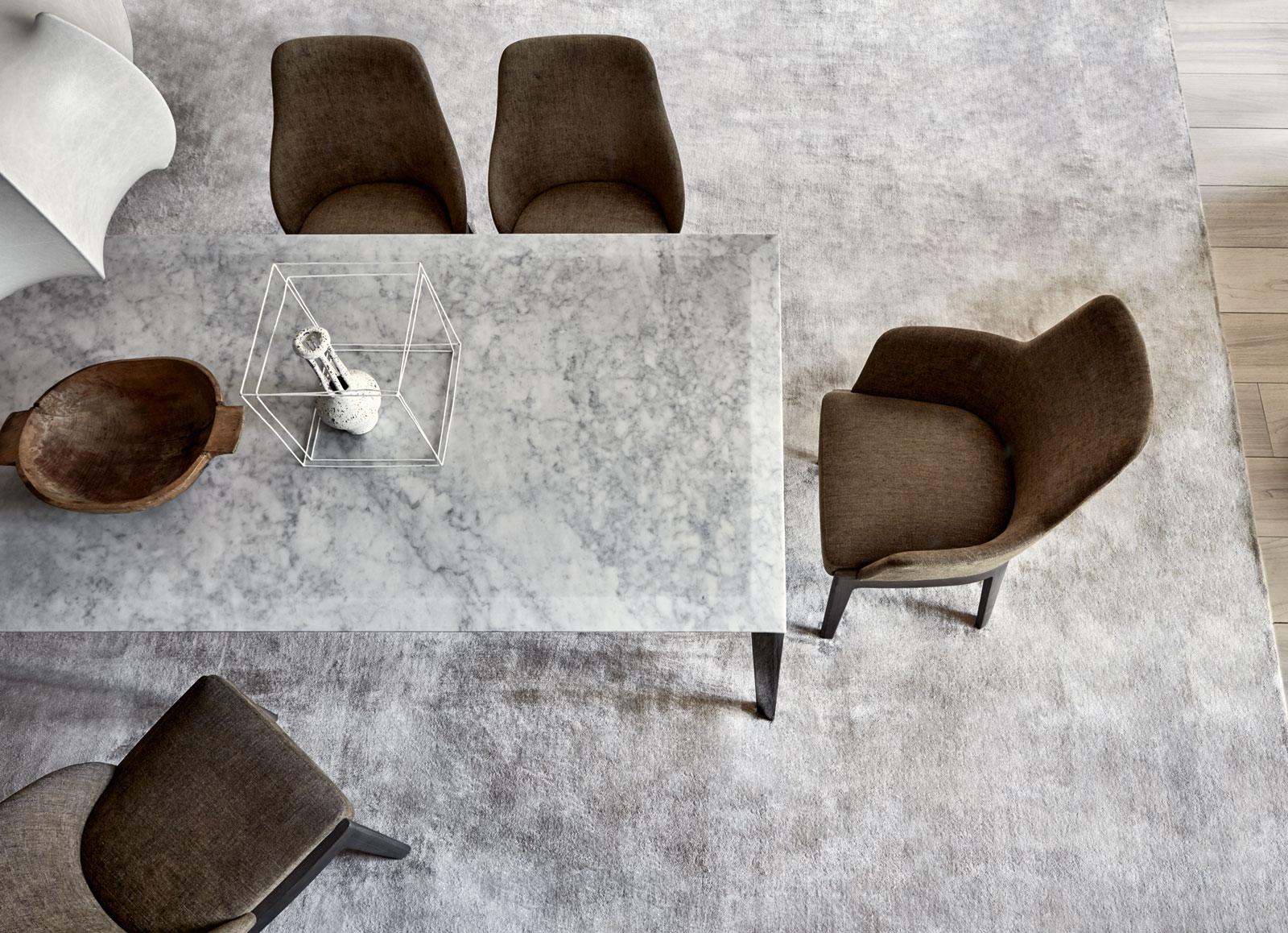 Upholstered leather chair | Chelsea by Molteni