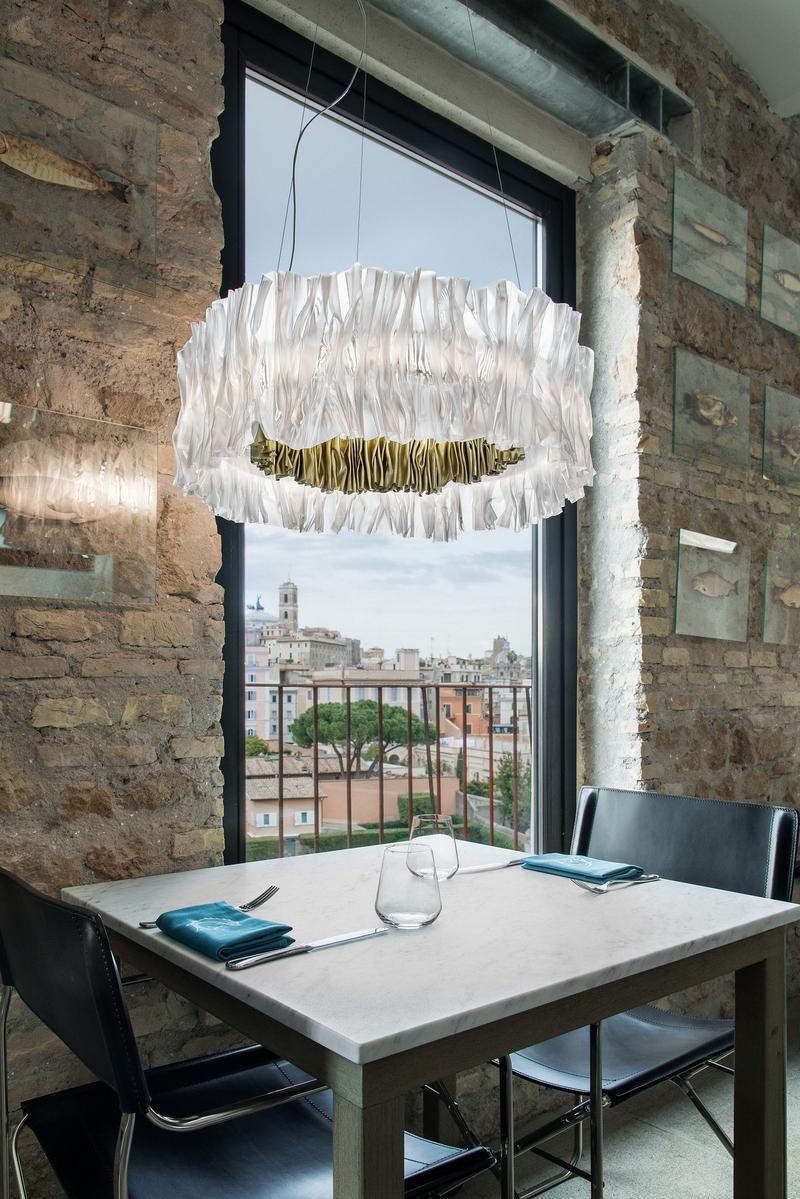 Lentiflex® and Goldflex® LED pendant lamp | Accordéon by Slamp