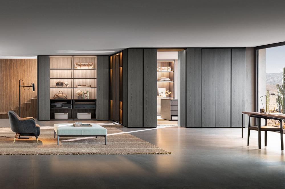 Sectional walk-in wardrobe | Gliss Master Sistema 7 by Molteni
