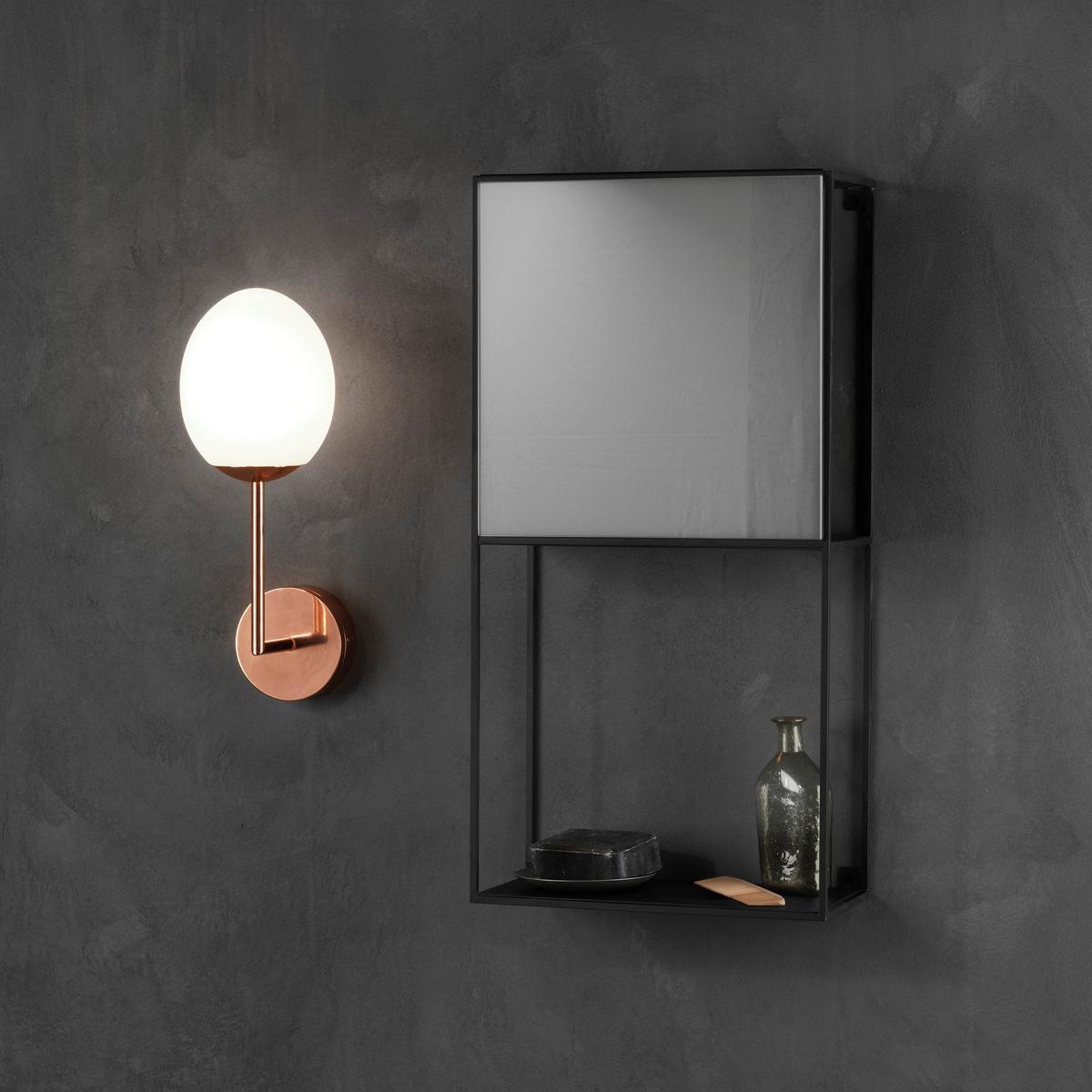 LED wall light in metal and opal glass | Kiwi by Astro lighting