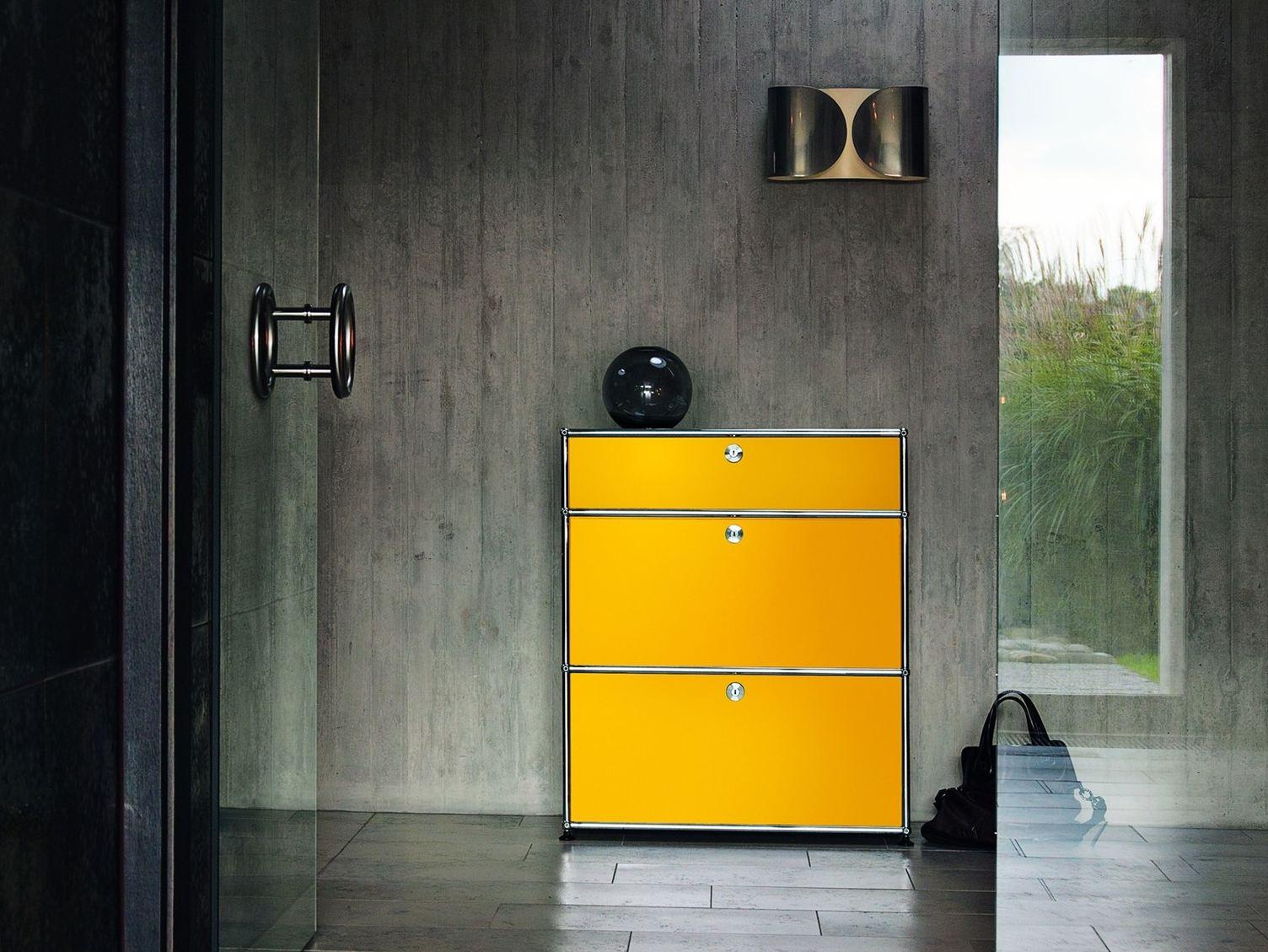 Sectional metal chest of drawers | Haller Living Room Storage by USM