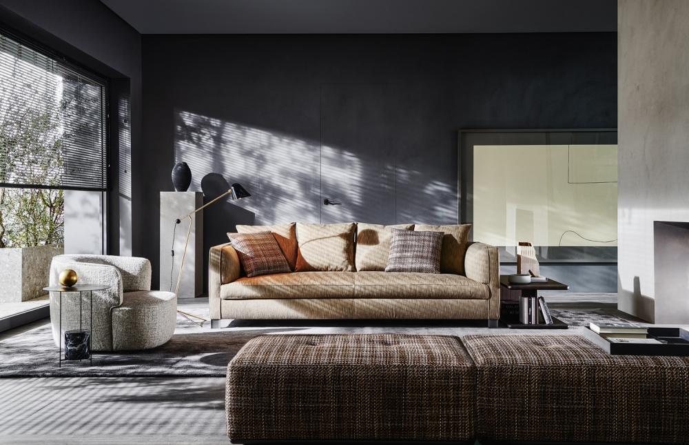3 seater fabric sofa | Lucas by Molteni