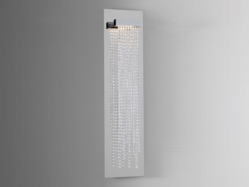 Direct light metal wall lamp with Swarovski® crystals | Frozen Eyes W1 by Ilfari