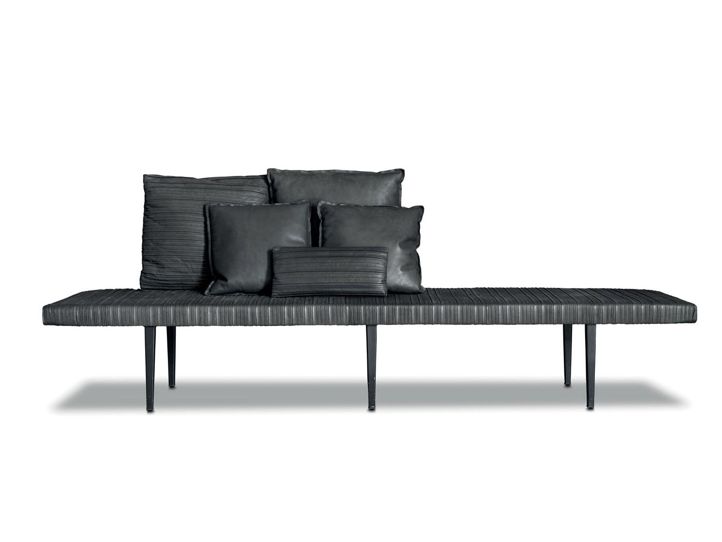 Upholstered leather bench | Garçon Special Edition Belle De Jour by Baxter