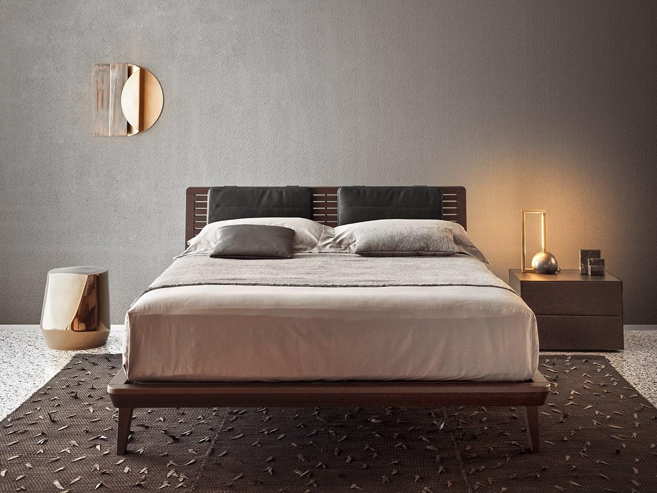 Solid wood double bed | Lido by Pianca