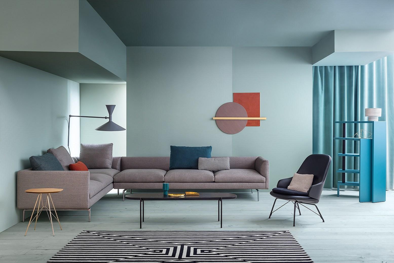 Sectional sofa with removable cover | Flamingo by Zanotta