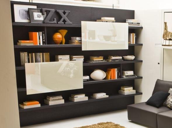 Modular wooden storage wall | Boiserie by CLEI