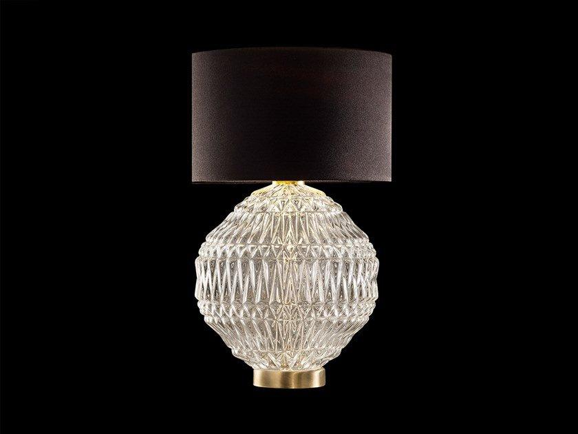 Handmade incandescent Murano glass table lamp | Glass Ve 1052 Tl1 G / Tl1p by Masiero