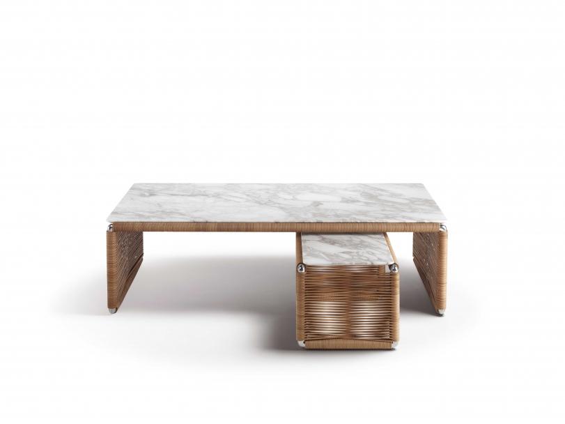 Rectangular marble coffee table | Tindari by Flexform