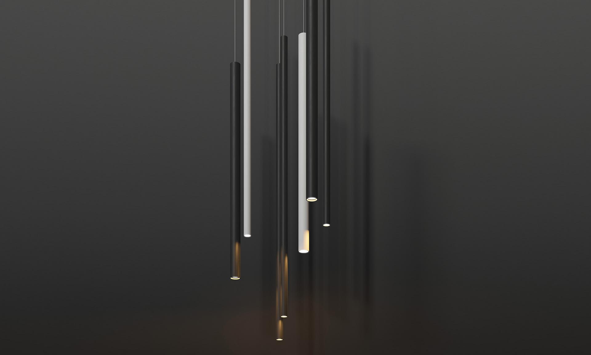 LED extruded aluminium pendant lamp | To Be by Panzeri