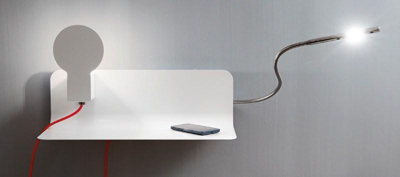 LED indirect light iron wall light | Sketch by Zava