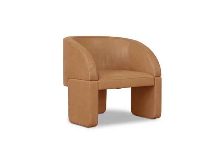 Leather armchair with armrests | Lazybones Lounge by Baxter