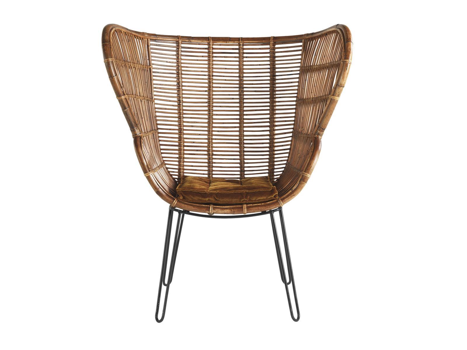 Rattan easy chair high-back | Macbeth by Gianfranco Ferre Home