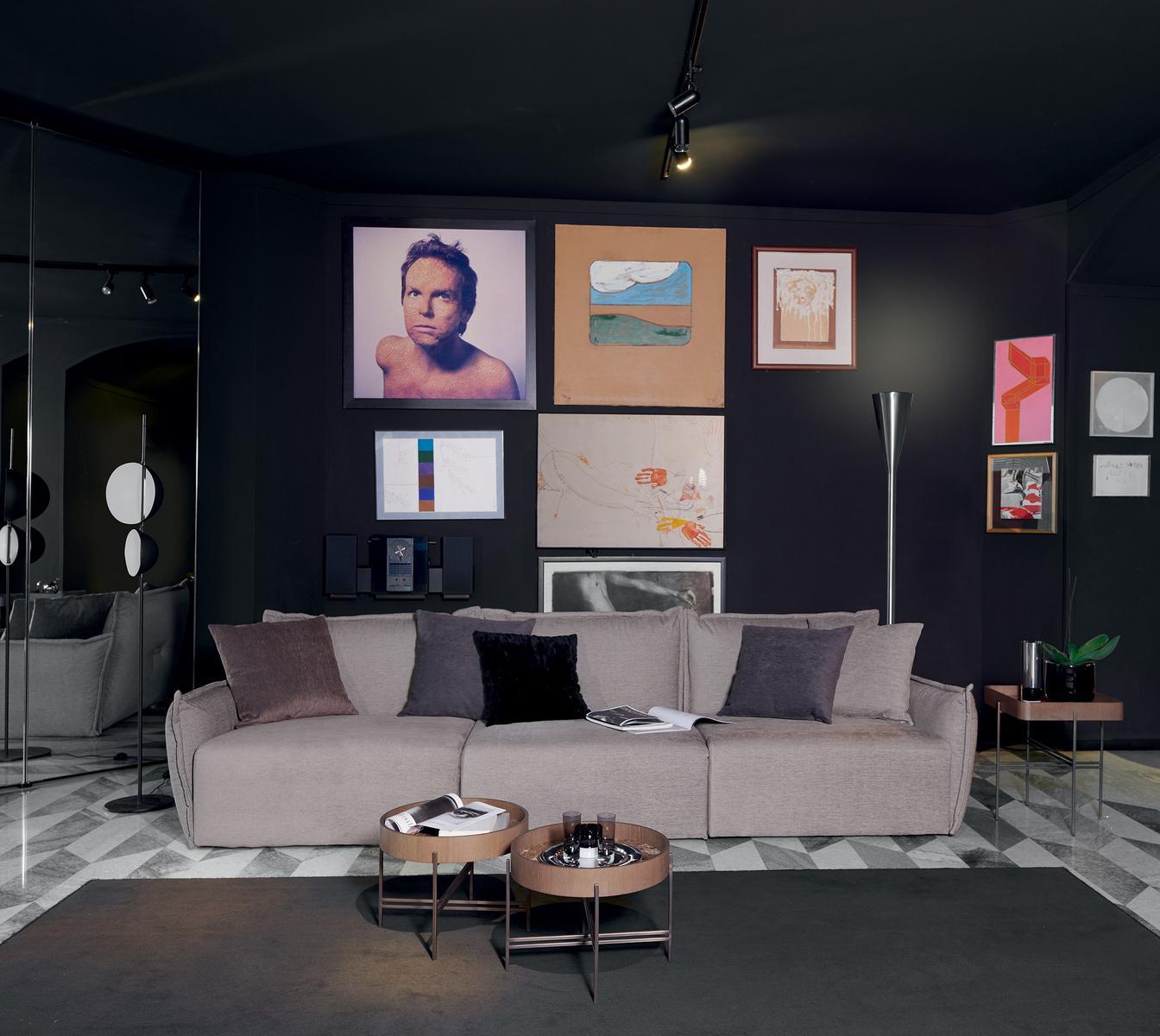 Square coffee table with tray | Tray by Potocco