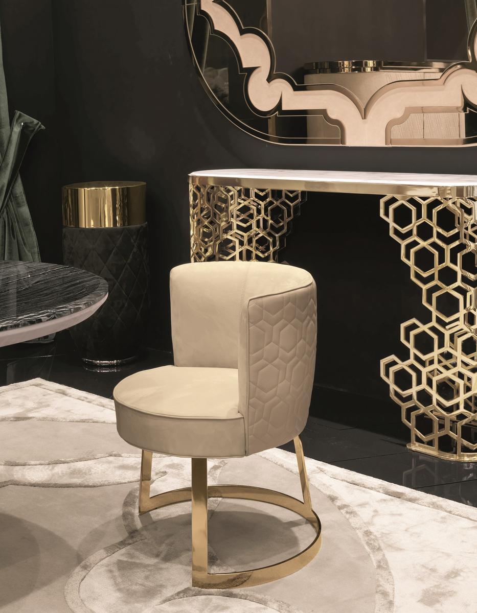 Leather easy chair | Cloé by Longhi