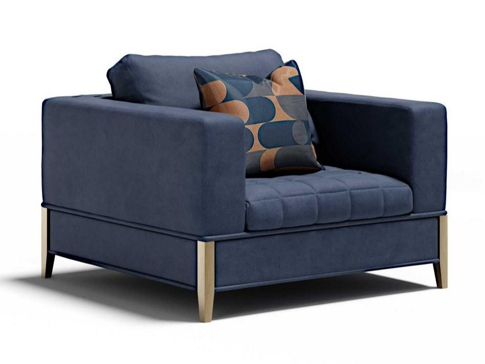 Velvet armchair with armrests | Oyster by Capital Collection