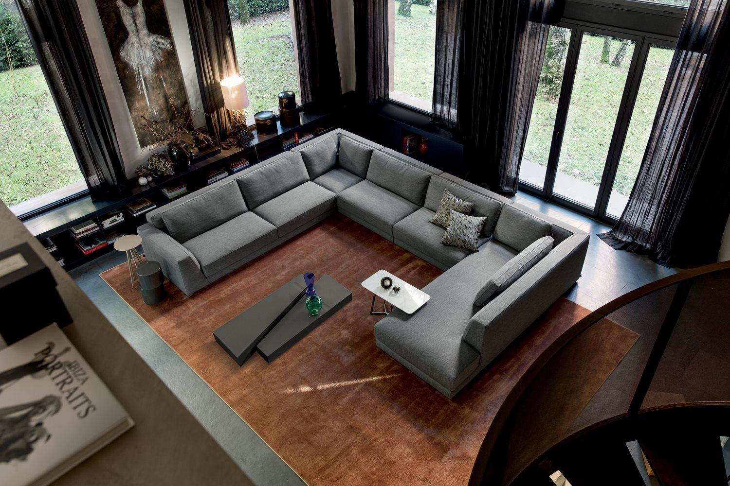 Corner nabuk sofa | Dion by Alberta Salotti