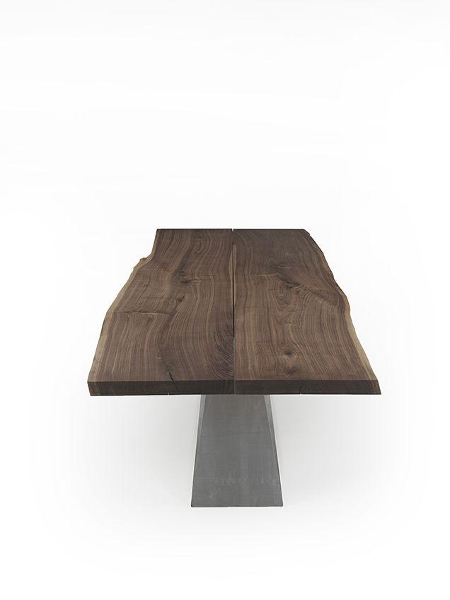 Rectangular veneer table | Bedrock by Riva 1920