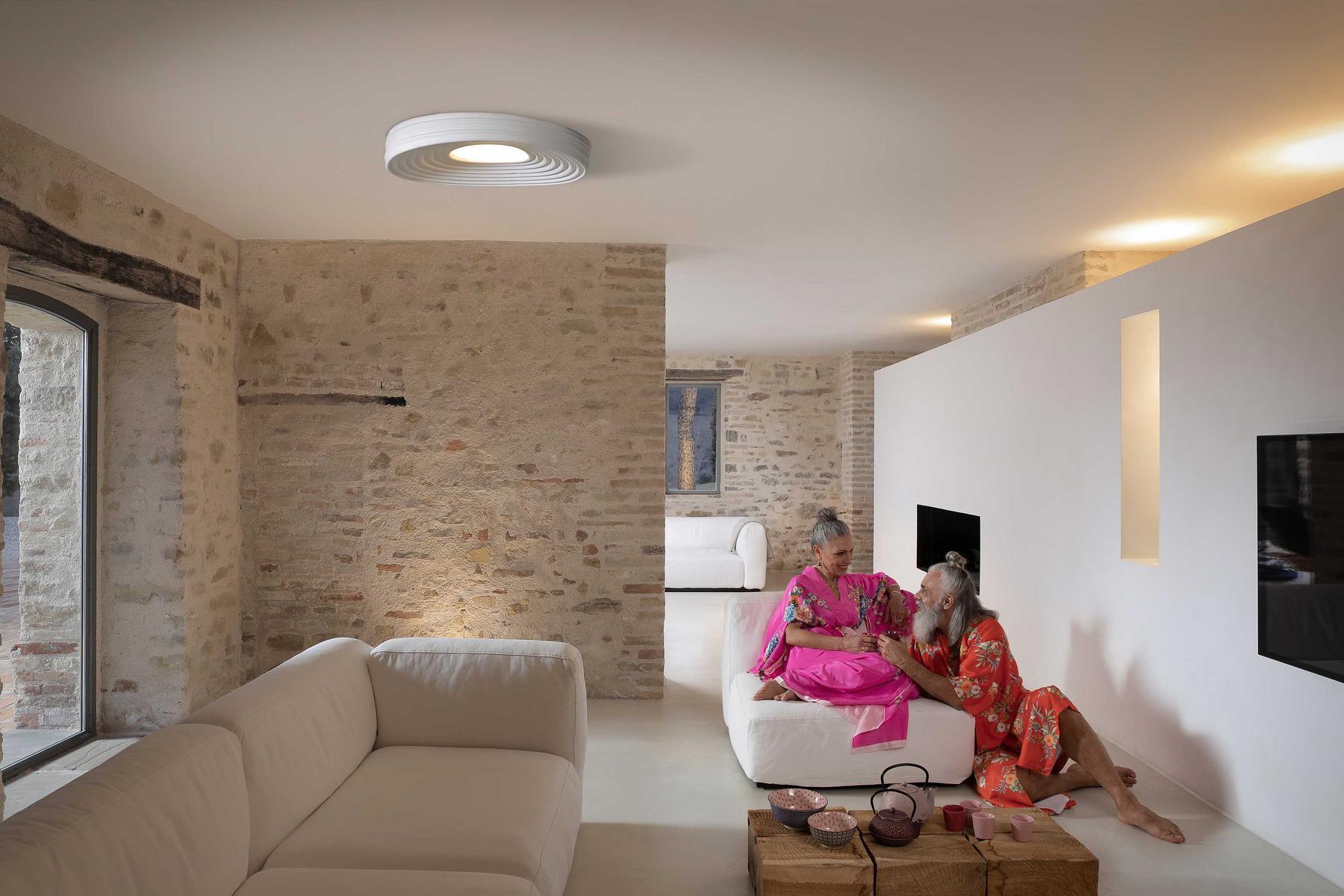 LED plaster ceiling light | R.o.m.a. by Karman